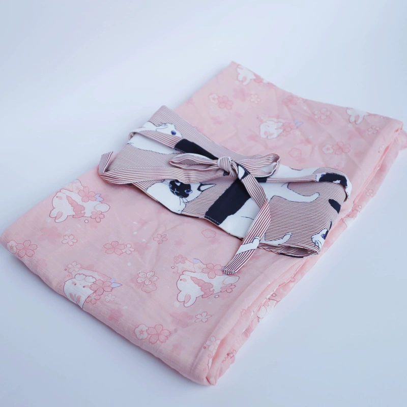 Cotton Japanese bathrobe