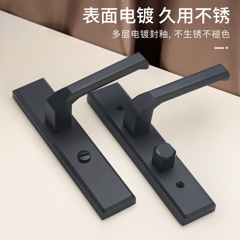 Замок для ванной комнаты, дверная ручка для туалета, бытовой замок из алюминиевого сплава, замок с одним язычком, внутренний туалет L6Y, ванная комната