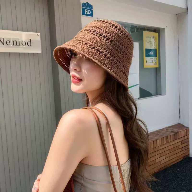 Hollow basin hat-caramel