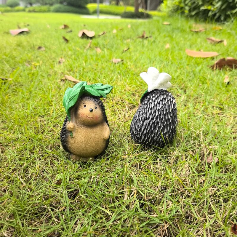 マイクロ風景装飾品小さなハリネズミ DIY 多肉植物装飾クリエイティブ動物ハリネズミ花盆栽アレンジメント樹脂小さな装飾品|undefined
