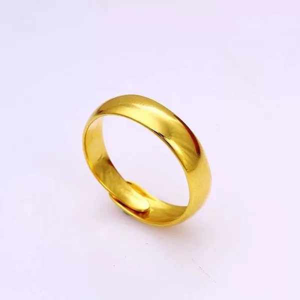 Spelling Duoduo Stall Silver Plated Ring Gladiohedral Opening Accessories Gold Plated Ring for Men and Women Same Couple Ring