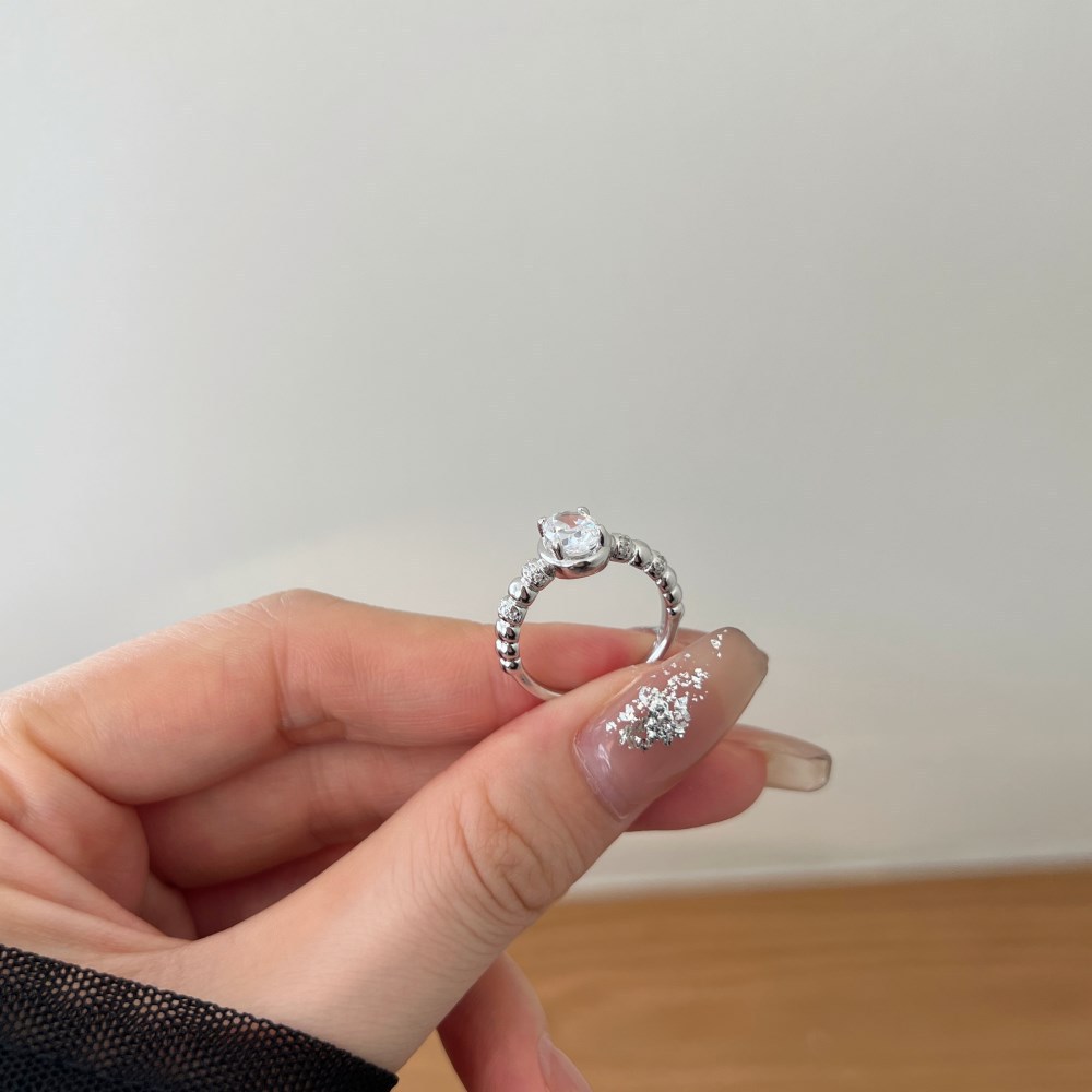 2g Weight Zircon Inlay Material Rings Classification 5, 9 Ring Size Holiday, Daily Occasion 925 Sterling Silver Material Geometric Pattern 2025 Spring and Summer Season Women's Gender Elegant, Simple Style Style 925 Sterling Silver Zircon Geometric Rings 925 Sterling Silver Rings 19