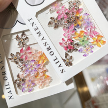 热卖树脂软雕百合花混款简约优雅美甲穿戴甲DIY饰品配件批发