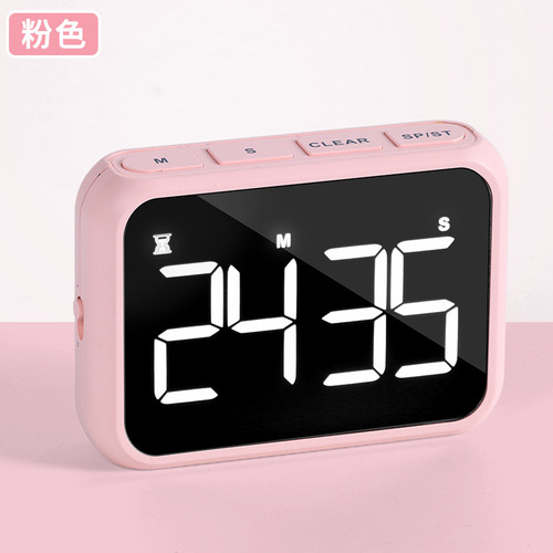 Rechargeable large screen LED LCD electronic timer reminder alarm clock kitchen baking countdown timer FY501 timer