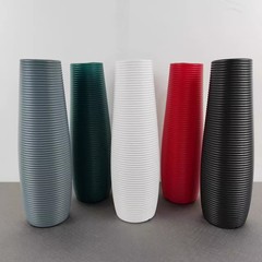 ヨーロッパ風の陶磁器のプラスチックの花瓶を厚くします。