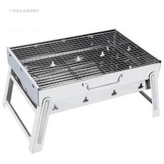 折叠烧烤炉不锈钢家用户外烧烤架便携加厚野外木炭烧烤工具套批发