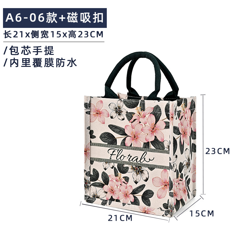 A6 - 06 + hebilla de succión magnética; tamaño; lona