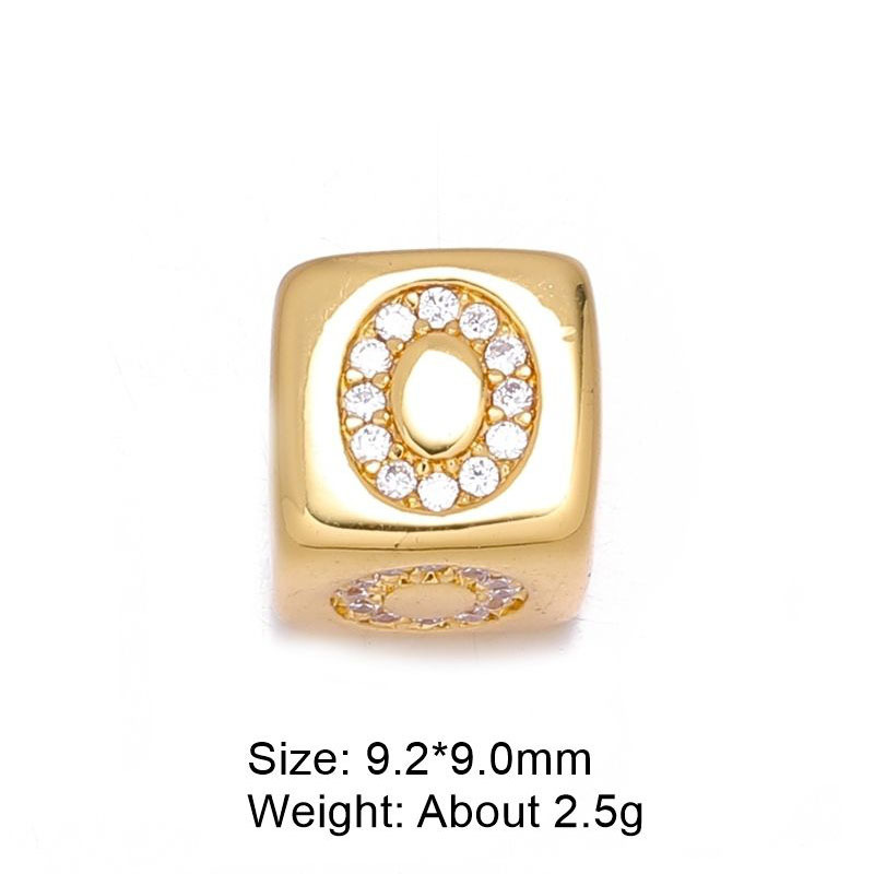 3g Weight Beads Jewelry Making Type DIY Ornament Accessories Classification 1 Piece Quantity Copper Material Letter Pattern All Seasons Season Polished Finish Plating Design Simple Style Style 1 Piece Copper Letter Polished DIY Ornament Accessories Beads 16