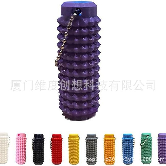 Transfronterizo nuevo Spiky Grippie Stim Keychain llavero portátil de masaje de descompresión de la punta del dedo