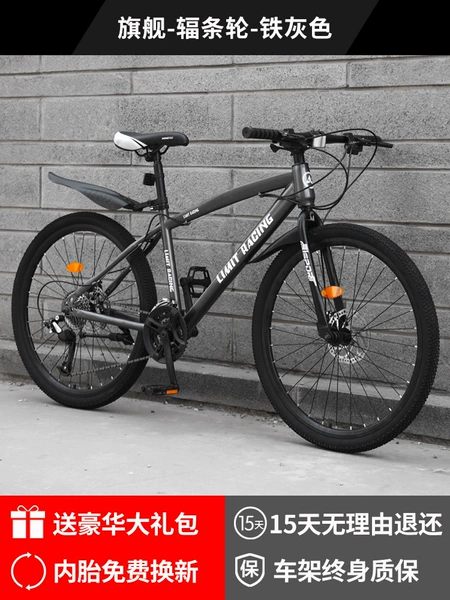 21 speed- [High-end version] Spoke iron-gray-24 inches