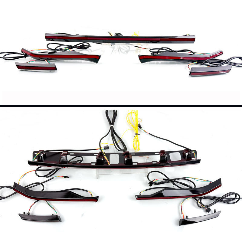 Suitable for Toyota Asia Lion 21-25 Through-Light Modified Taillight Three-Function Brake Steering Rear Bumper Warning Light