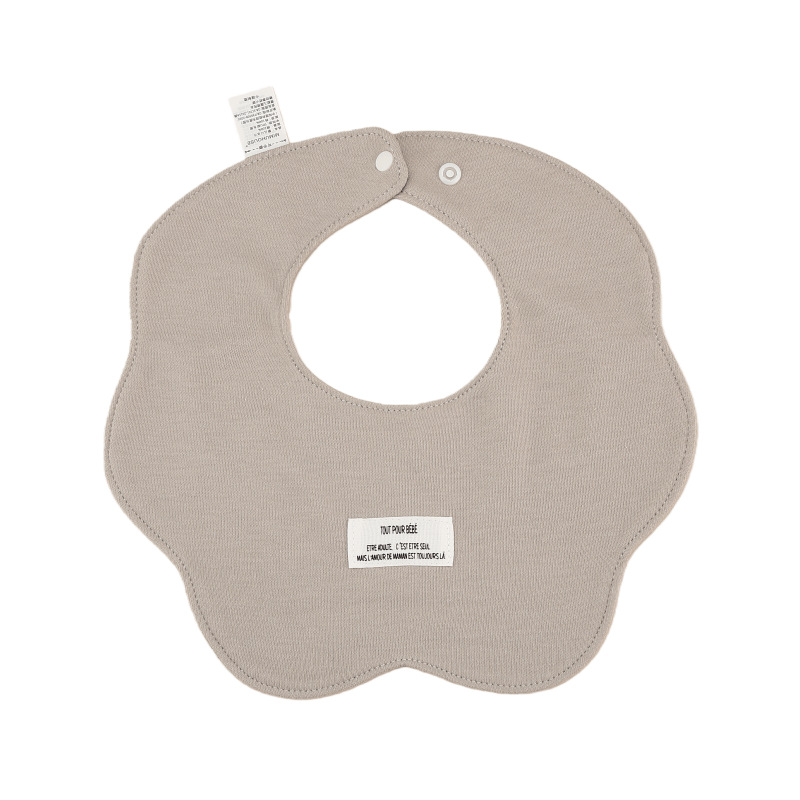 Babero Impermeable en Forma de Pétalo para Bebés de Algodón