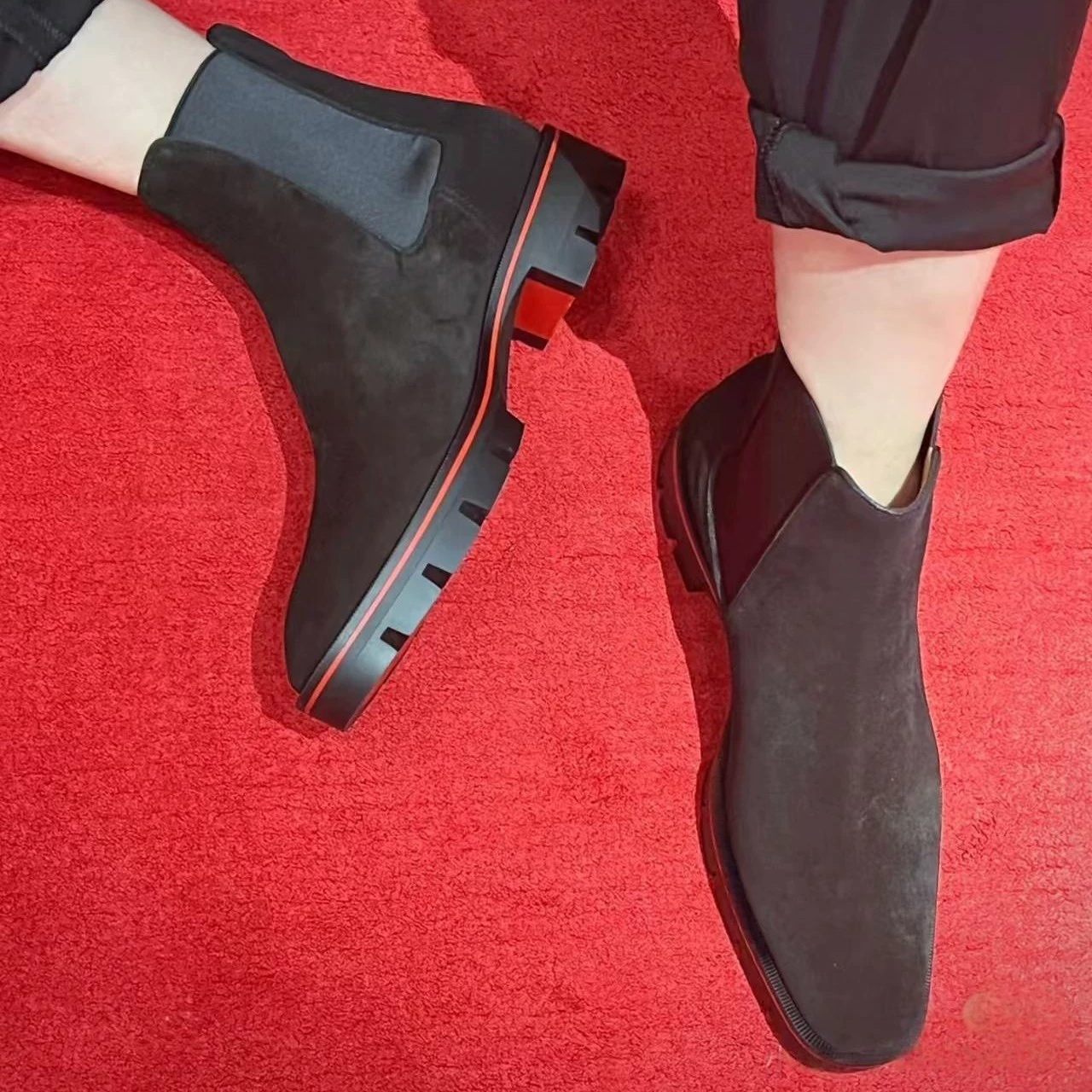 Мужские сапоги из коровьей кожи Мартин сапоги из мужской кожаной кожи в британском стиле