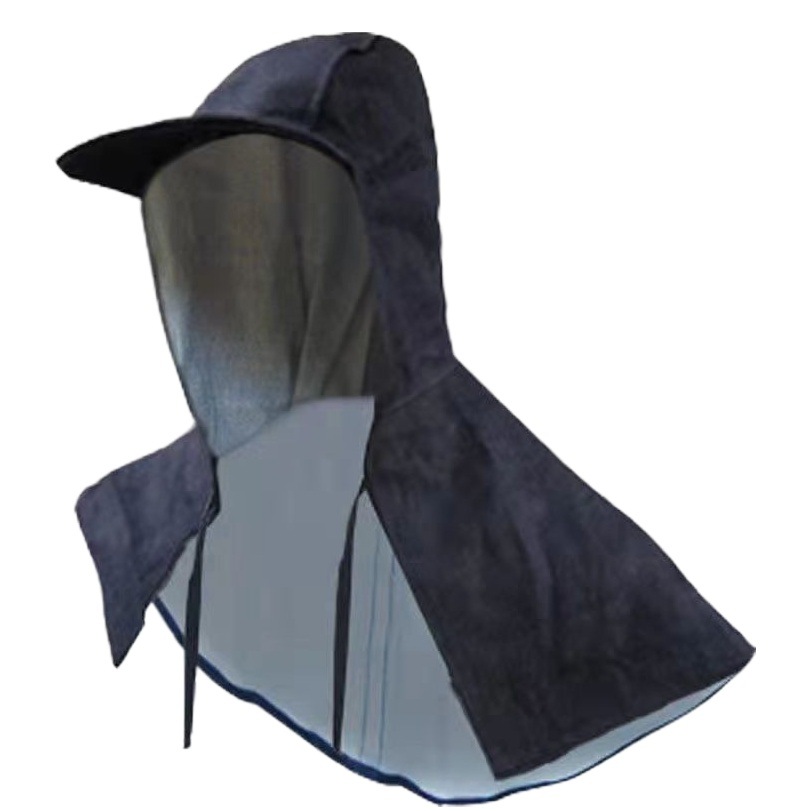 Wholesale porter head guard with glasses pullover dust cap anti-cement flour polishing hood Denim shawl cap