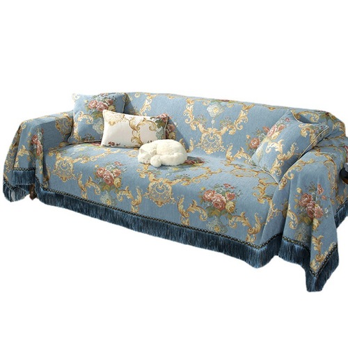 Cross-border hot selling European style sofa towel chenille sofa blanket anti-cat scratch sofa cover leather sofa cover cloth wholesale