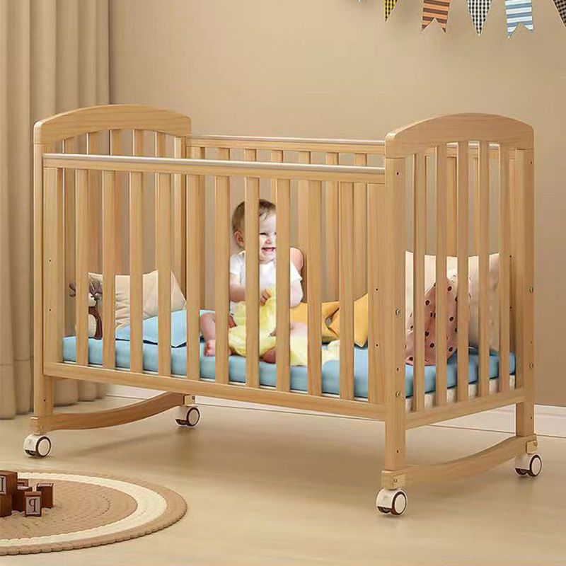 Crib Spliced ​​Large Bed Solid Wood Paint-Free Multi-Functional Bb Cradle Bed Newborn Baby Bed Removable Kidsren's Bed