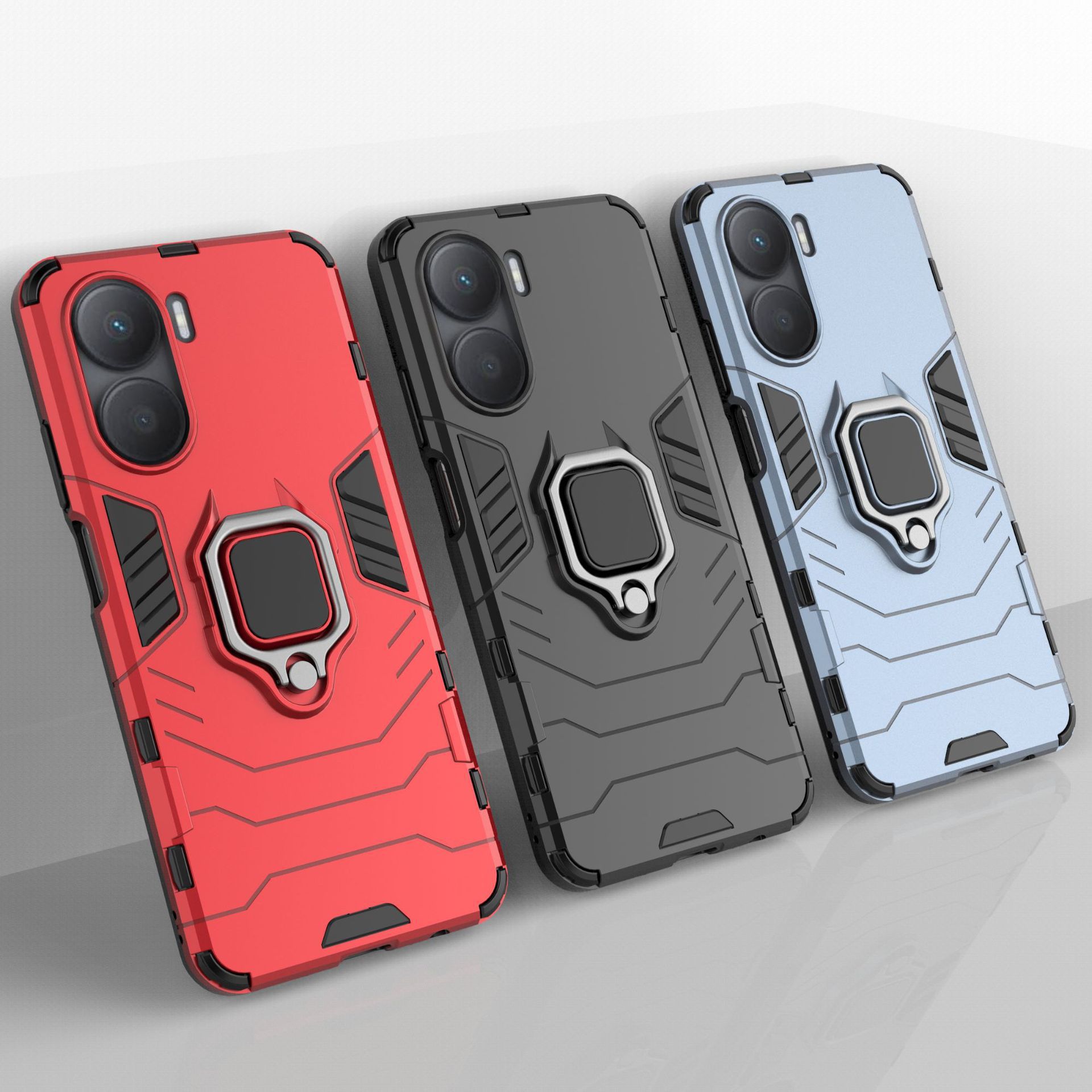 适用于荣耀X9C黑豹指环支架手机壳200Pro钢铁侠铠甲X9B防摔保护套