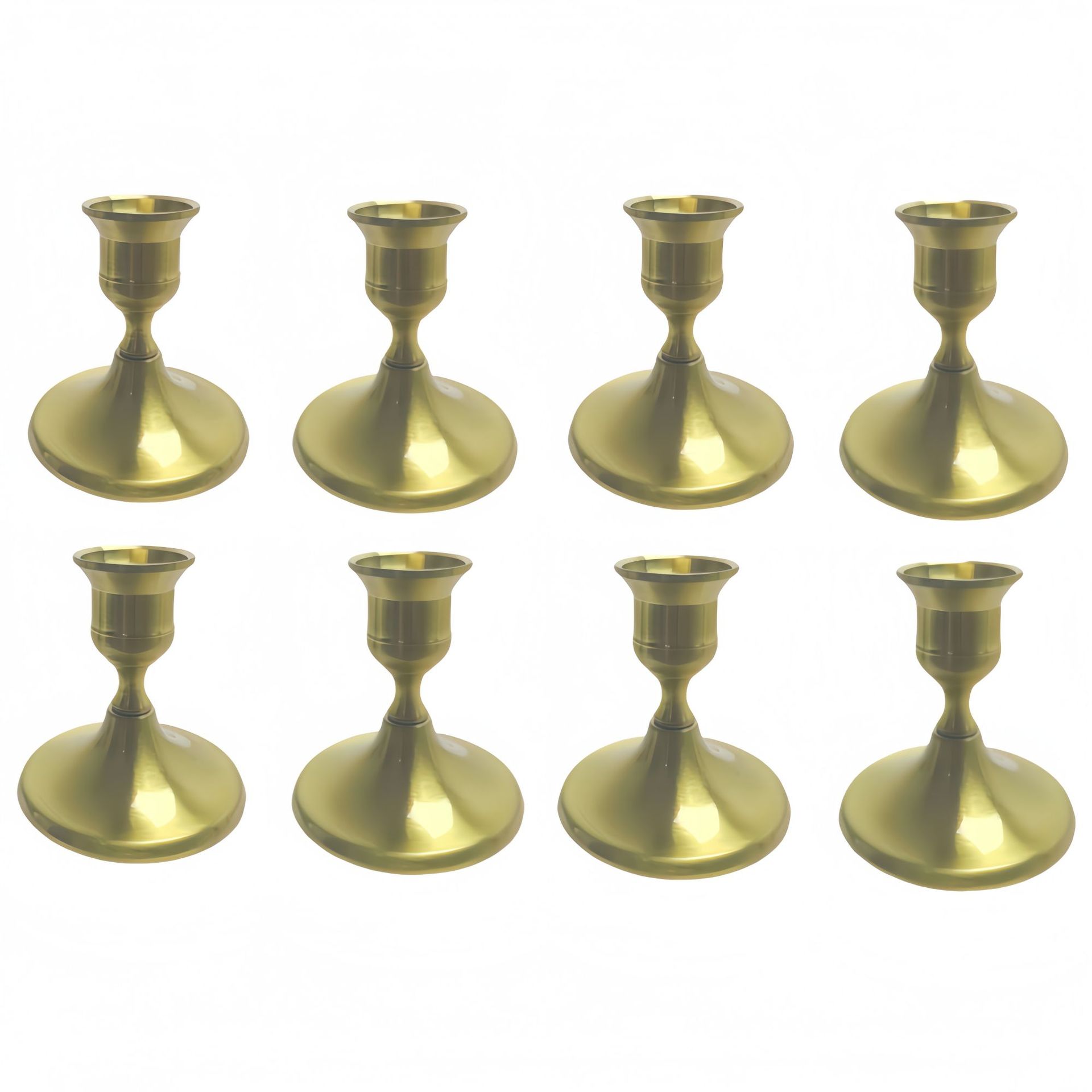 Adornos de candelabros pequeños simples de estilo europeo Navidad San Valentín luz de velas Cena Sentido de ambiente Candelabros Decoración de bodas