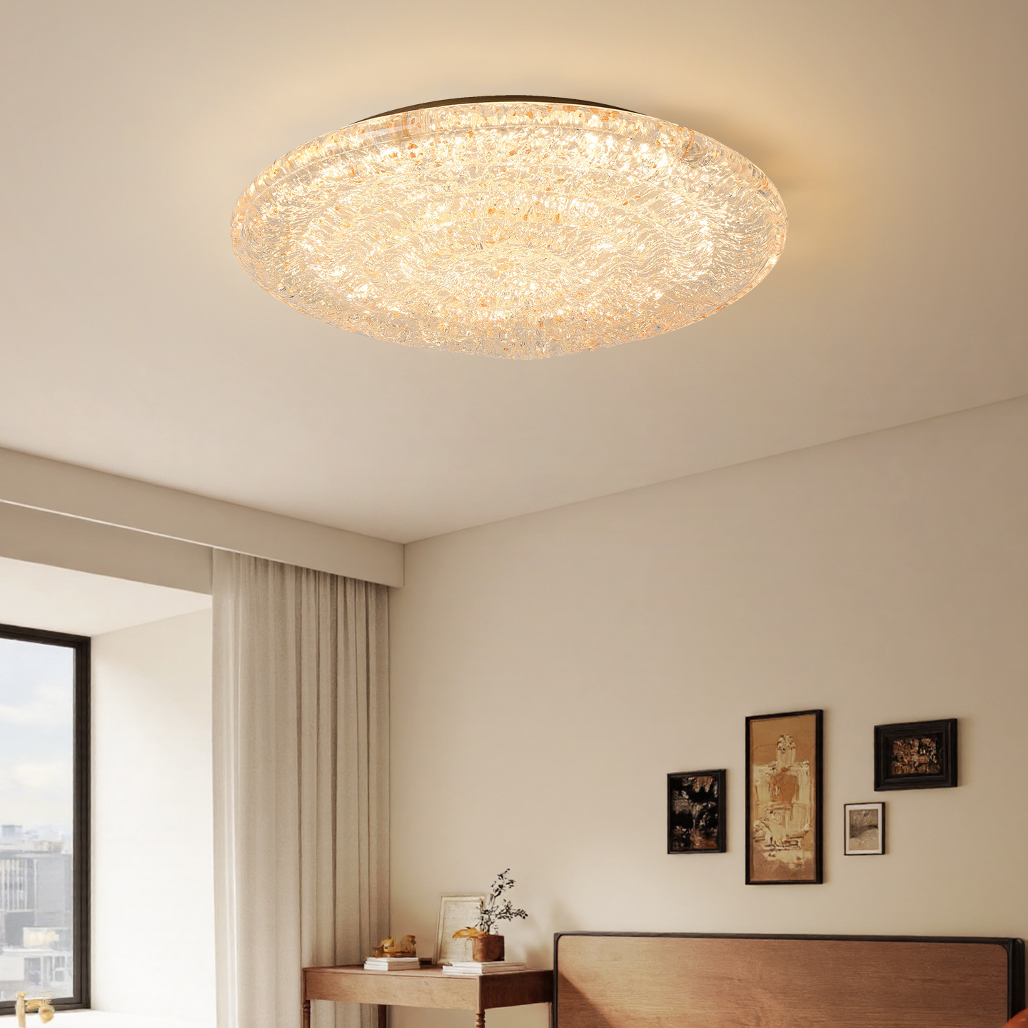 Luz de techo del dormitorio moderna y simple lujoso luj