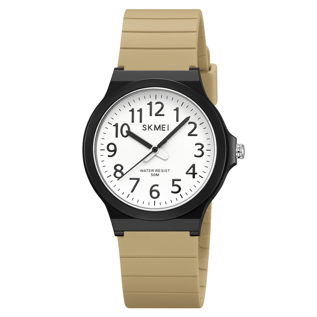 Momento Meins viento reloj de estudiantes color gelatina 50 metros reloj impermeable silencioso reloj de examen para hombres y mujeres reloj