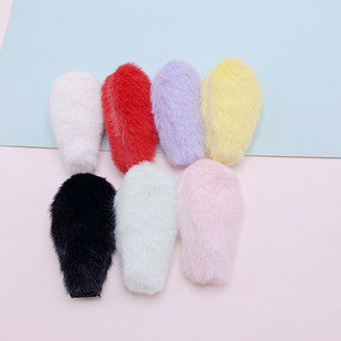 Cute plush bunny ears diy hair accessories, clothing, shoes and socks, hat accessories, doll decoration accessories, double-sided series