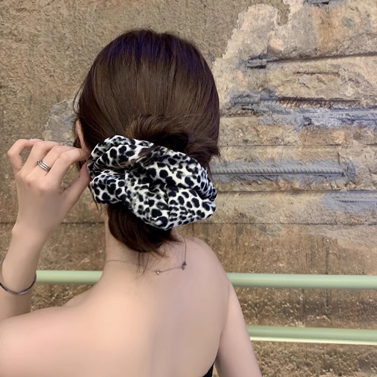 1000 chicanes de cabello de leopardo anillo de cabello de verano sexy chica cuerda de cabello de cola de caballo colón anillo de cabeza cabeza de cuerda