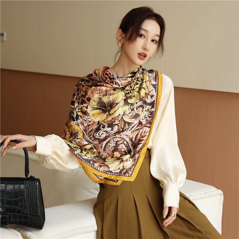 Wind Scarf Women's Leopard Print Shawl For Spring And Summer_voghion.com