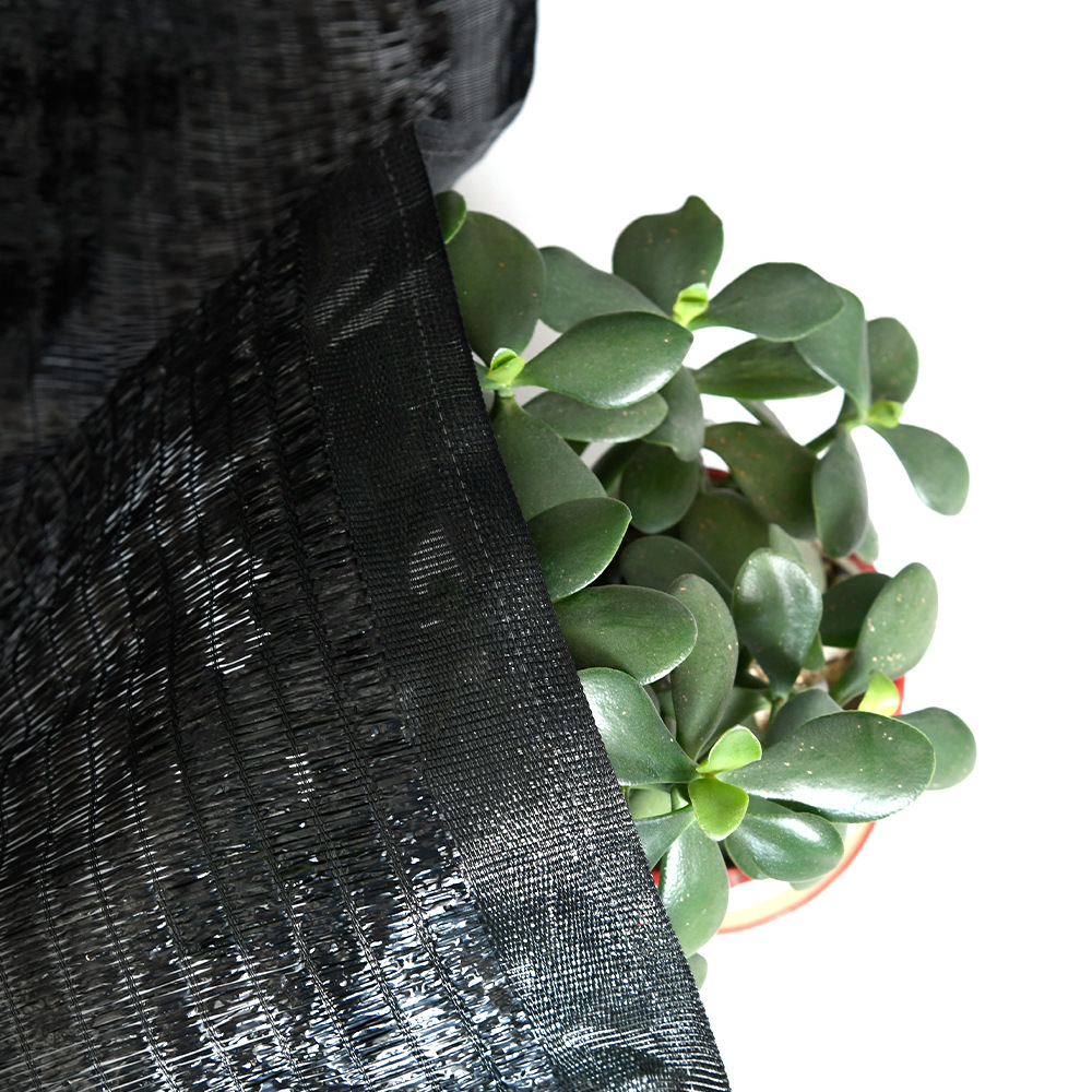 黑色遮阳网全新料苏尔寿片梭织机抗老化农用遮光网厂家