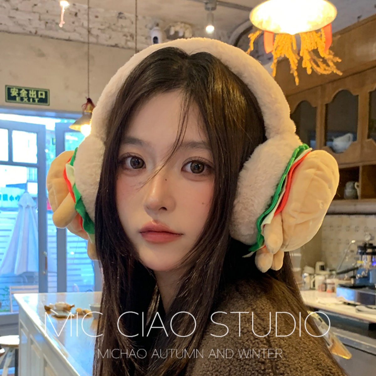 Mujeres de invierno lindas bolsas de oídos anti-congelación estudiantes protectores de oídos cubiertas de oídos de invierno para montar