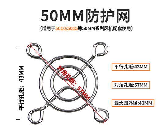 25 ミリメートル-300 ミリメートル電源シャーシ冷却ファンファン金属保護メッシュカバー保護メッシュ