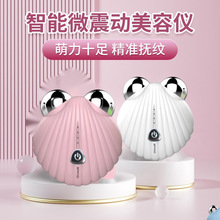 跨境微电流美容仪双头v脸面部淡纹紧致嫩肤瘦脸按摩器 女士脸神器