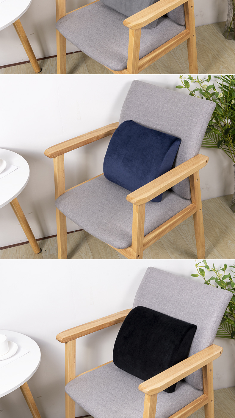 Popular Home Cushion, Office Car Lumbar Support Cushion, Memory Foam Lumbar Support, Seat Lumbar Pad, Car Anti-Hunchback Cushion