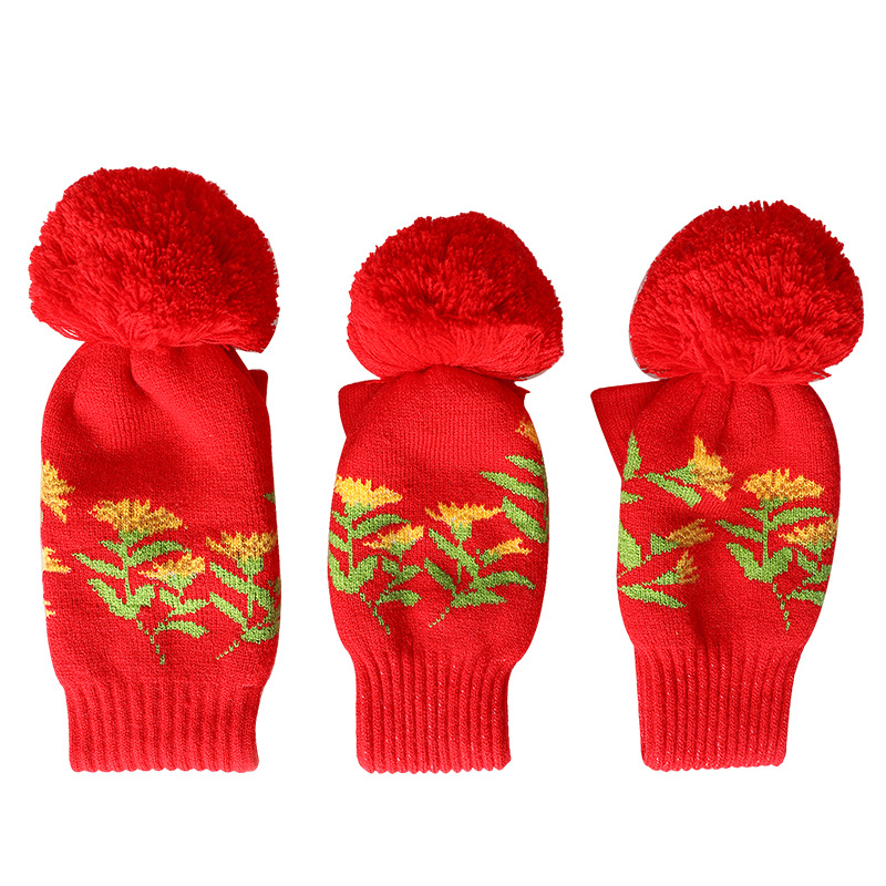 Juego de golf de punto conjunto de club de madera de punto conjunto de tapa conjunto de club de golf conjunto de entrega de una pieza