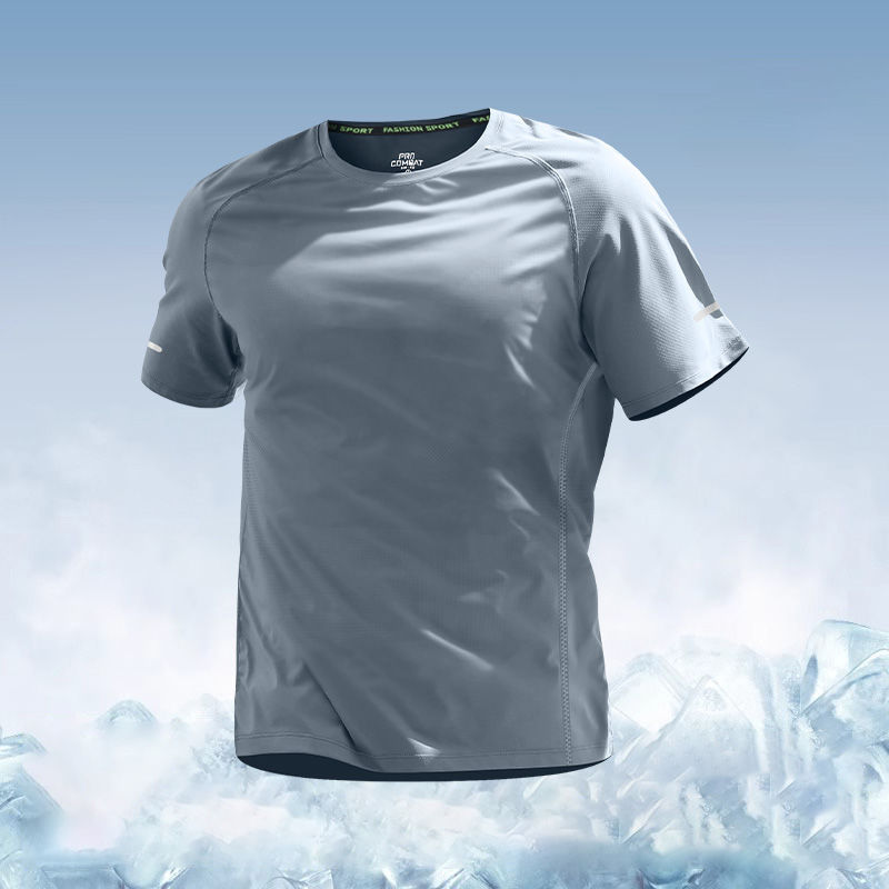 T85 gray short sleeves