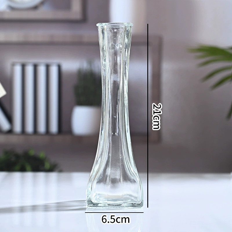 Квадратная цветная маленькая чрево? girdle glass vase прозрачная маленькая вазочка для гидропоники лилия растение настольное украшение орнаменты