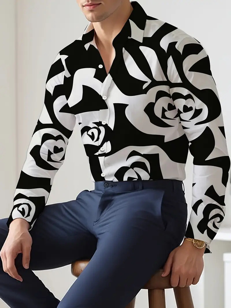 2024 nuevos hombres japoneses de alta gama geométricos sueltos tops de otoño de moda se pueden usar afuera MB12