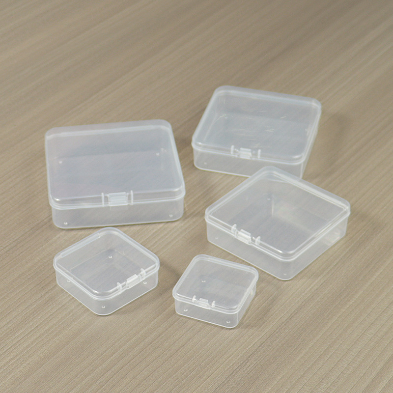 Square Pp Plastic Transparent Box Electronic Component Box Headset Rectangular Earplug Box Small Product Packaging Box
