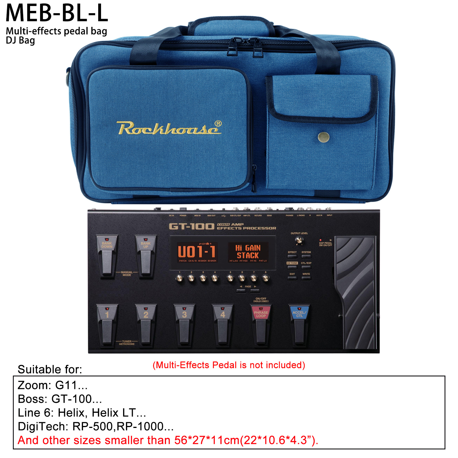 Bolsos de efectos portátiles, bolsas de hombro, bolsas de mano, controladores de DJ, mochila de alta calidad, grosor