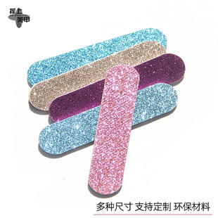 in stock wholesale onion powder nail file glitter eva mini manicure polishing double-sided manicure small rubbing strip