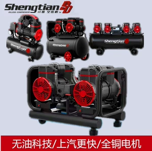 Shengtian 9L, 30L, 50L, 120L, 150L yağsız yüksək təzyiqli enerji qənaətli kompressor