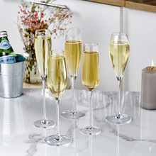 欧式水晶香槟杯红酒杯家用起泡酒杯玻璃气泡高脚杯鸡尾酒杯洋酒杯