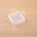 5.5正方形PP盒零件盒配件盒耳塞盒品质透明塑料盒鱼具包装小方盒