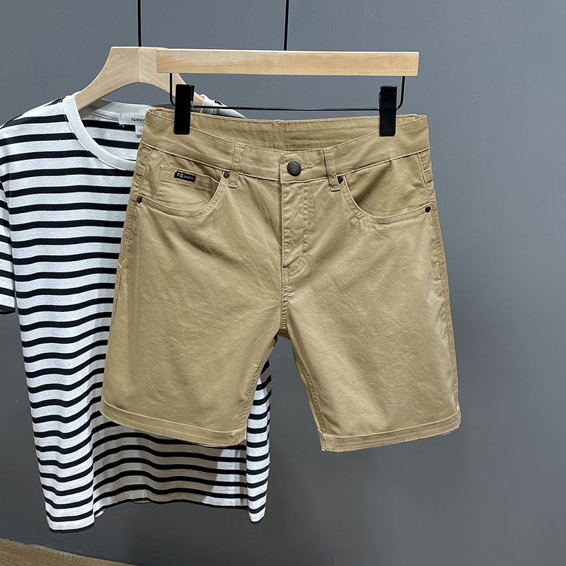 Summer plus size casual shorts men's loose plus size plus size fat breeches fat guy five-point pants thin stretch