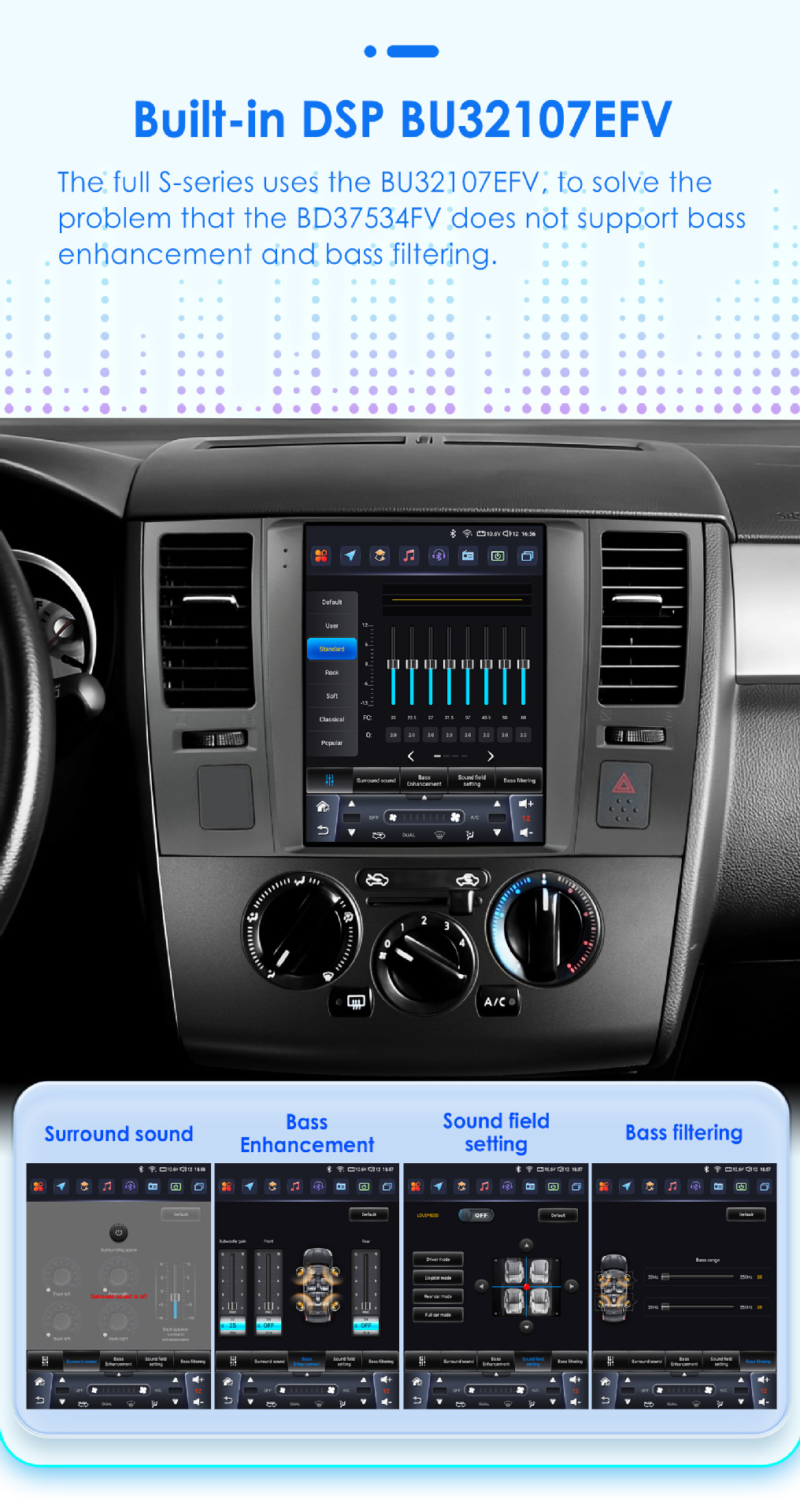 9.7inch Suitable for 04-13 Nissan Tiida C11 Android Car Central Control Vertical Screen Navigation Bluetooth Multimedia
