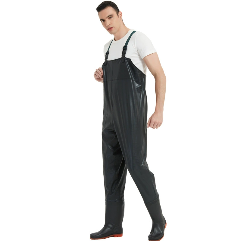 Trousers PVC, wear-resistant non-slip pleated skirt, increased thickness