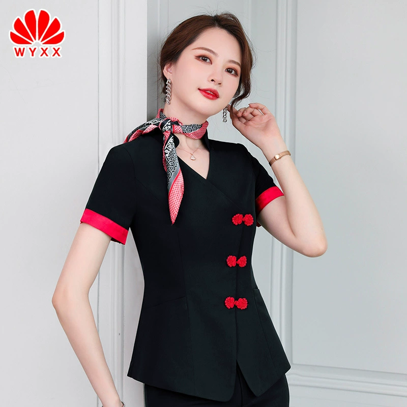 Высококачественный костюм на стойке регистрации отеля, деловая одежда, высококачественный Женский Новый Рабочий костюм, рабочая одежда для интервью, Женская