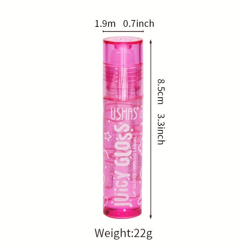 USHAS cross-border exclusivamente en stock aceite de labios de 6 colores bálsamo labial nutritivo hidratante lápiz labial anti-agrietamiento y disminución de las líneas de los labios