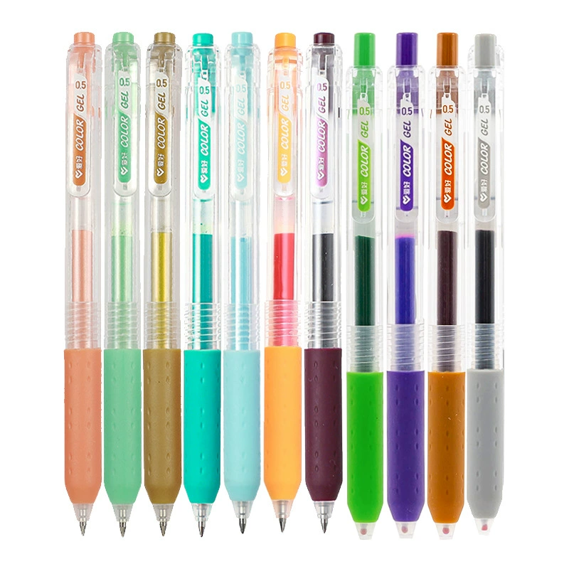 Любительская GP260 Color Press Neutral Pen Water Pen Multicolor Marker Pen Student Notebook Handbook Marker Pen