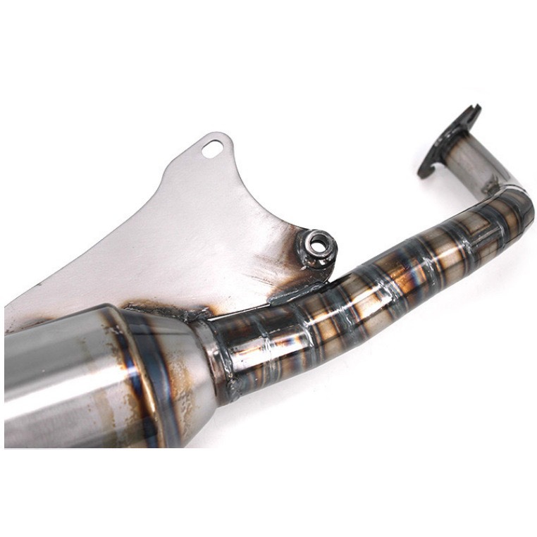 Motorcycle Exhaust Pipe Modification Suitable for Taiwan V8Jog50Jog90 W004 Straight-Line 11-Section Exhaust for Street Use