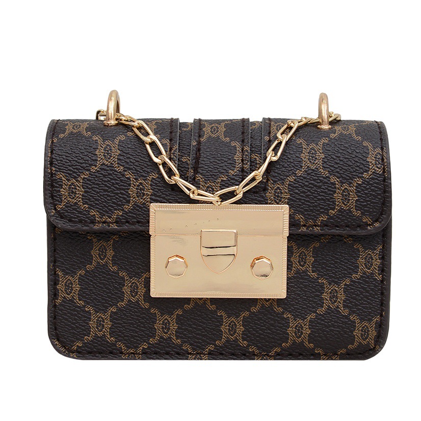 Commuting mini lápiz labial bolso de mano primavera y verano 2023 nueva cadena de moda bolso de hombro impresión retrógrada oblicuo bolso de tendencia